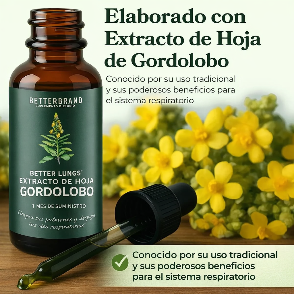 Extracto Natural de Gordolobo — Limpieza Pulmonar