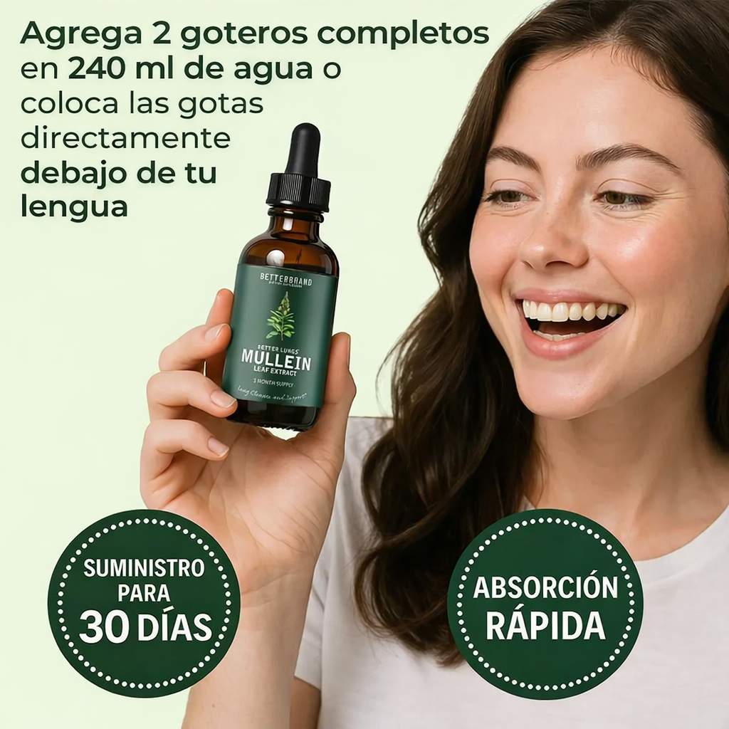Extracto Natural de Gordolobo — Limpieza Pulmonar